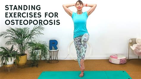 Standing Pilates For Osteoporosis And Osteopenia At Home Standing Exercise 30 Mins Youtube