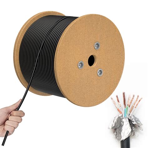 Cat 7 Shielded Riser Cmr Ethernet Cable 650ft Reel Shielded Foil