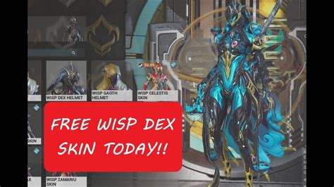 Free Dex Wisp Skin Available This Week Warframe 2022 YouTube