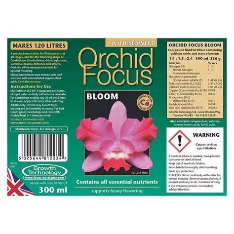 Orchid Focus Bloom Ml Orchid Plant Food The Boma Garden Centre