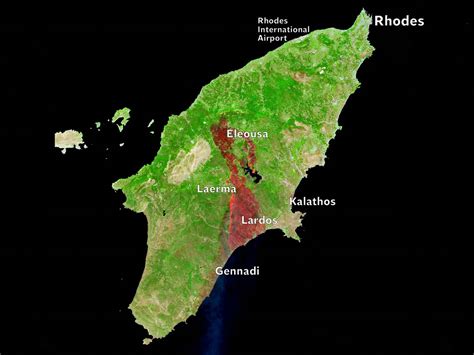 Where are the fires in Corfu and Rhodes? Map reveals…