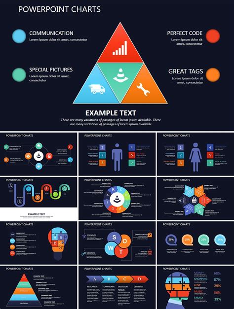 Strategy Pyramid PowerPoint Charts Template | Presentation Download ...