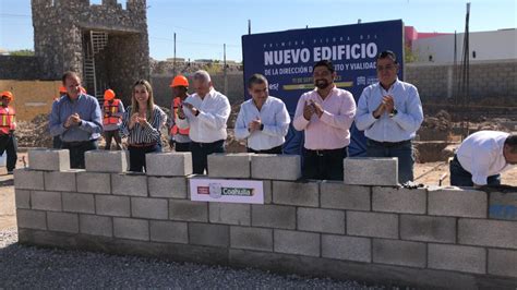 Colocan primera piedra del nuevo edificio de Vialidad en Torreón