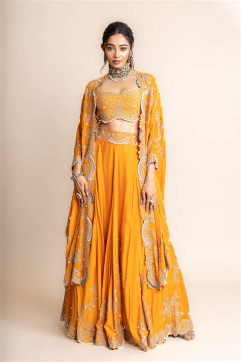 Cape With Lehenga Set 2 Elan Store