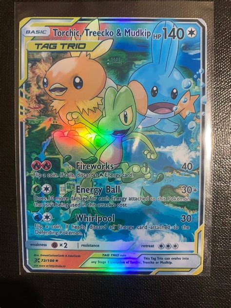 Torchic Treecko Mudkip Trio Gx Charizard Gx Ex Vmax V Pokémon Card