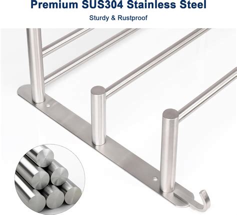 Nearmoon Bathroom Tier Towel Shelf Premium Sus Stainless Steel