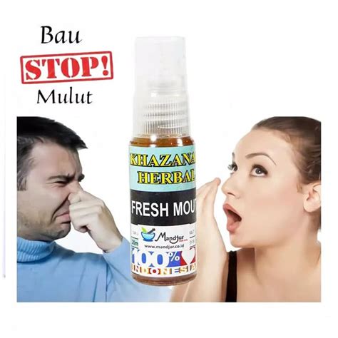 Jual Penghilang Bau Mulut Khazanah Herbal Fresh Mouth 20ml Shopee