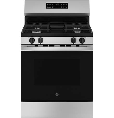 Ge 53 Cuft Freestanding Gas Range With Self Clean And Steam Cleaning Option And Built In Wi