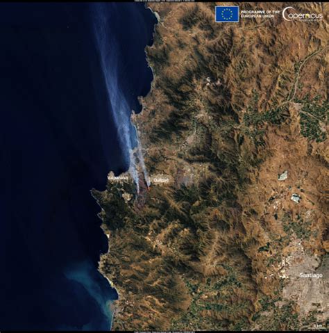 Chile ravaged by wildfires | Copernicus