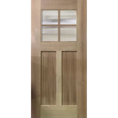 Knockety Unfinished Mahogany Wood Prehung Front Entry Door Wayfair