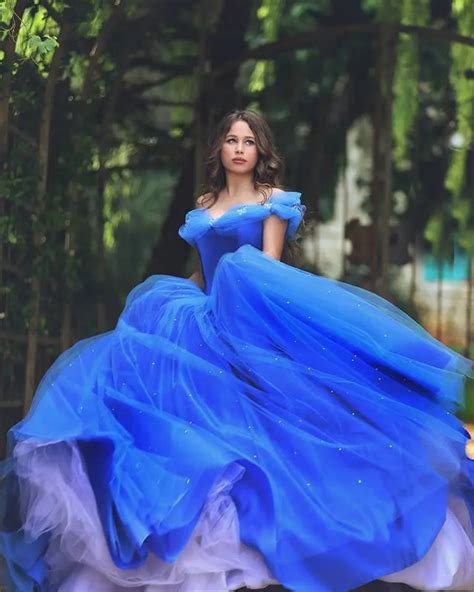 Royal Blue Tulle Vestido De Baile Anos Vestido Fora Do Ombro Mangas