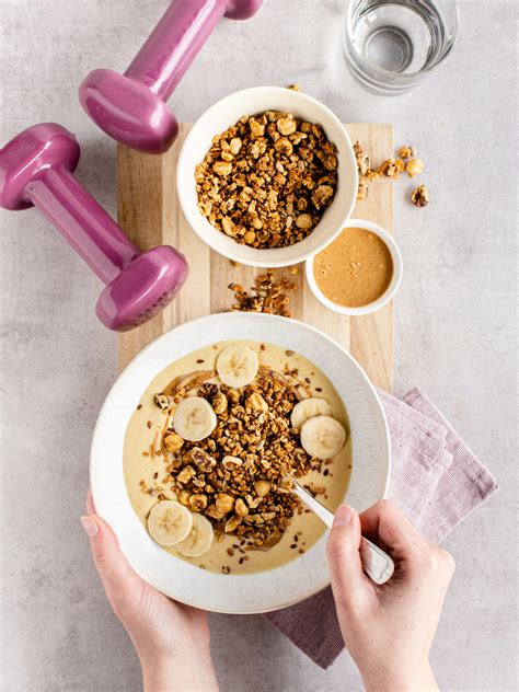 Recept Vanille Smoothiebowl Met Suikerarme Granola