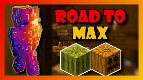 The Road To Max Hypixel Skyblock Garden YouTube