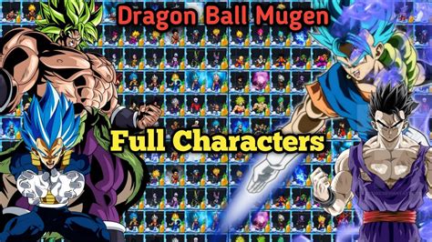 Dragon Ball Super Mugen Best Characters Android Offline Youtube