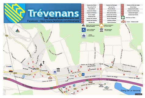 Plan de la commune de Trévenans 90