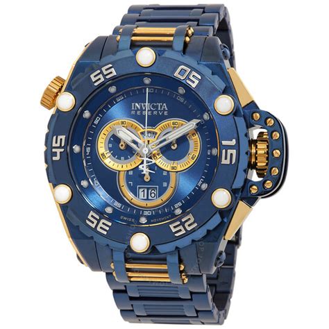 Invicta Flying Fox Chronograph Quartz Blue Dial Mens Watch 39555