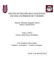 Mart Nez Segundo Valeria Act Docx Instituto Polit Cnico Nacional