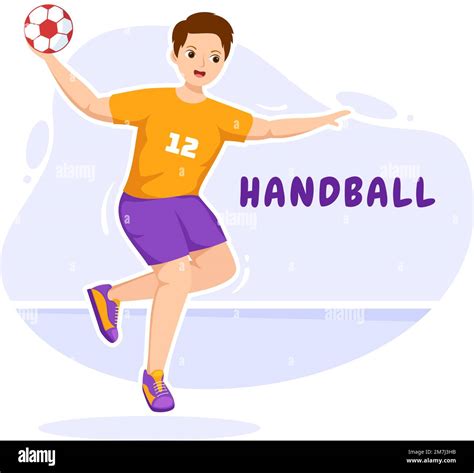 Handball Illustration Stock Vector Images Alamy