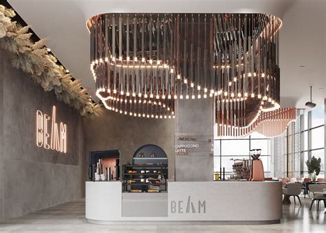 BEAM RESTAURANT IN ABU DHABI On Behance Showroom Interior Design