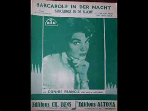 Barcarole In Der Nacht Connie Francis Last Fm