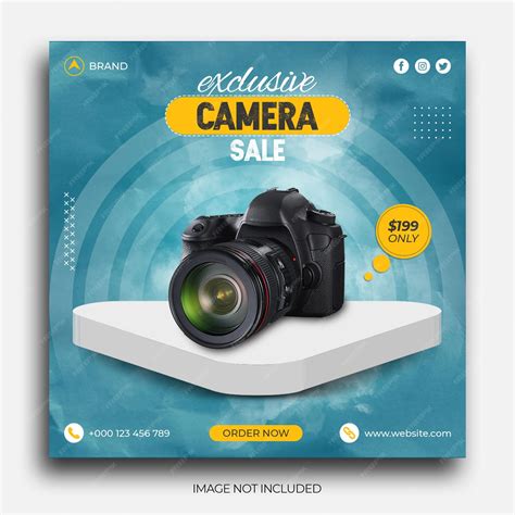 Premium Psd Camera Sale Social Media Post Instagram Post Banner Template