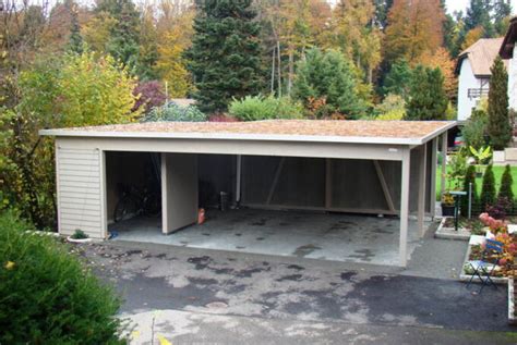 Doppel Carport mit Geräteraum Baumberger Bau AG