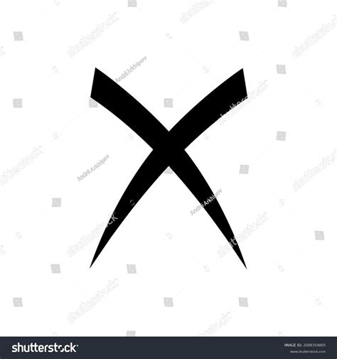 Blackcross Symbol Cross Mark Icon Vector Stock Vector (Royalty Free) 2088354805 | Shutterstock