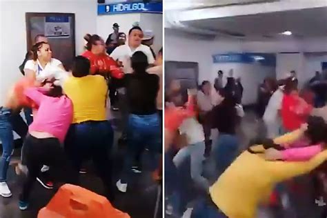 Metro CDMX Brutal pelea entre vendedores ambulantes en la Línea 2