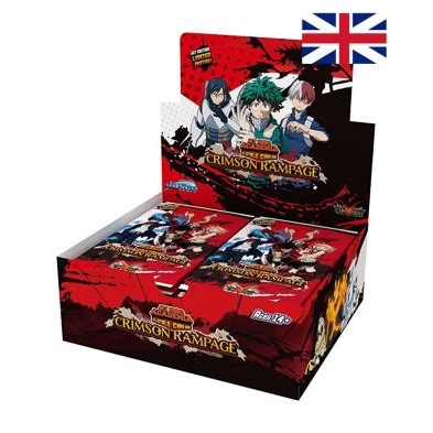 Booster Box Display 24 sobres Series 2 Crimson Rampage Inglés My Hero