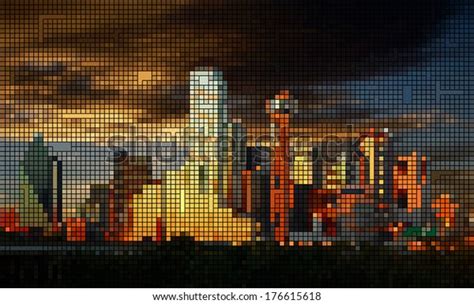 Dallas Skyline Mosaic Stock Vector (Royalty Free) 176615618 | Shutterstock