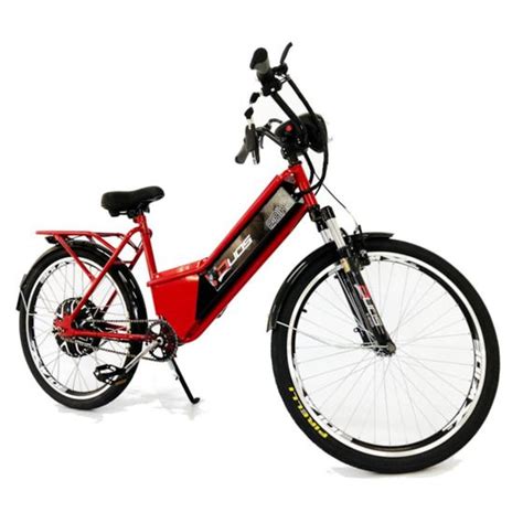 Bicicleta Elétrica Confort 800W 48V 15Ah Vermelho Cereja Duos