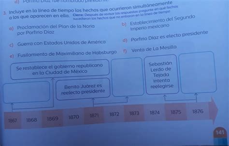 3 Incluye En La Linea De Tiempo Los Hechos Que Ocurrieron