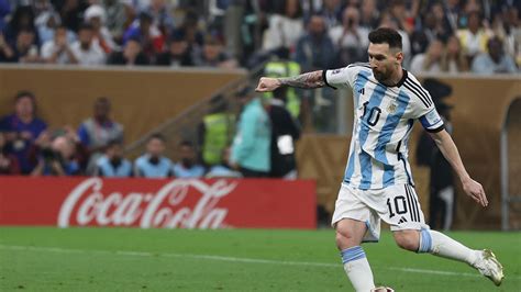 Lionel Messi Argentina Vs Francia Messi Anota De Penal En La Final