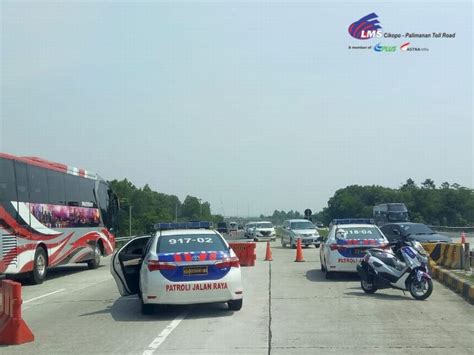 Tol Cipali Arah Jakarta Padat Lawan Arus Diberlakukan Mulai KM 132 126