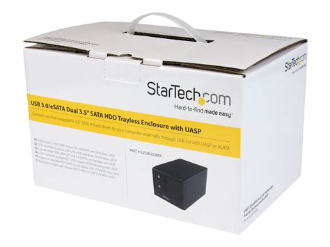 Startech USB 3 0 ESATA Dual Bay Trayless 3 5 SATA III Hard Drive