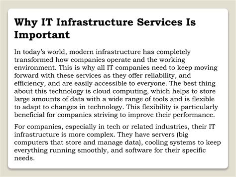 It Infrastructure Services Dubai Definition And Importancepptx