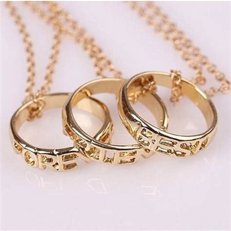 3 Colares Melhores Amigas Para Sempre Anel Folheado Ouro 18k Shopee