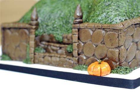 Halloween Graveyard Cake