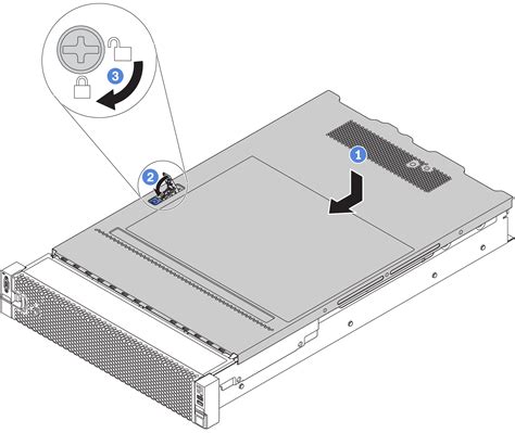 Instalación de la cubierta superior ThinkSystem SR655 Lenovo Docs