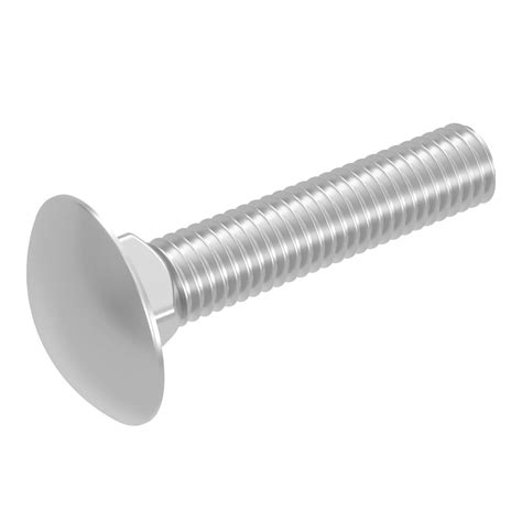 Bullone A Testa Tonda SECCARO M6 X 30 Mm Acciaio Inox V2A VA A2 DIN