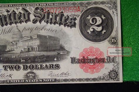 Two Dollar Series 1917 Large Note Washington D C