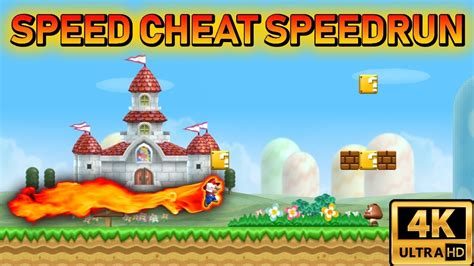 Tas New Super Mario Bros Wii Speed Cheat Speedrun K Fps Youtube