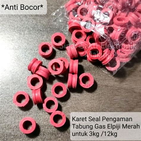 Jual Karet Seal Pengaman Tabung Gas Elpiji LPG Merah 3kg 12kg Promo