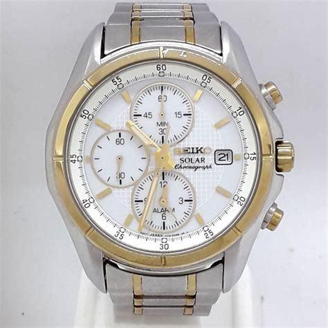 Seiko Solar Chronograph Alarm Date No Reserve Price Catawiki