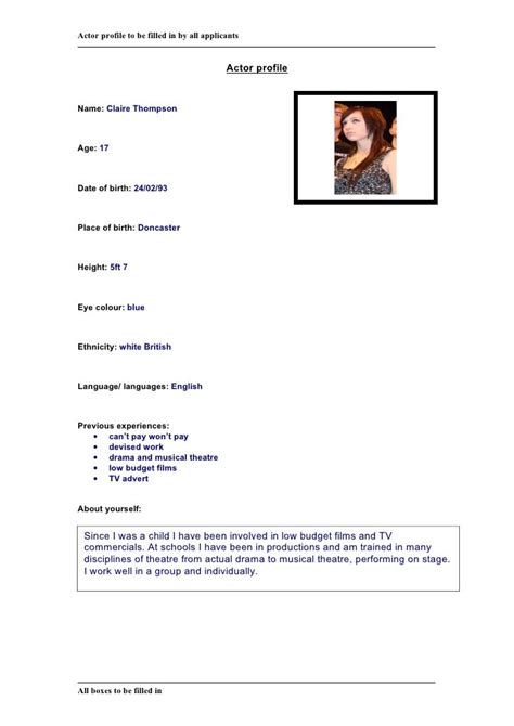 Actor Profile 2