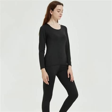 Ensemble de sous vêtements thermiques sans couture pour femmes et hommes ensemble de lingerie