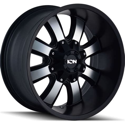 Alloy Ion Style 189 Satin Black With Machined Spoke Faces 18x10 19mm