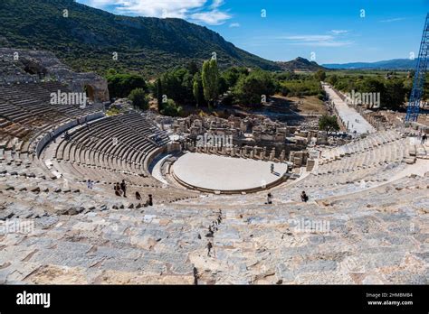 ephesus ancient theatre landscape view   ancient city  ephesus