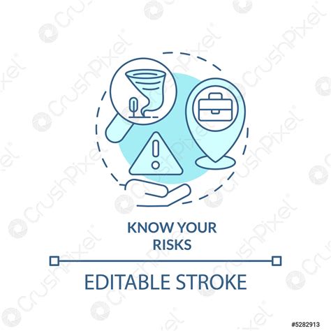 Know Risks Turquoise Concept Icon Stock Vector 5282913 Crushpixel