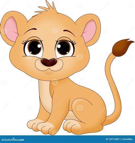 Cute Lion Cub Clip Art